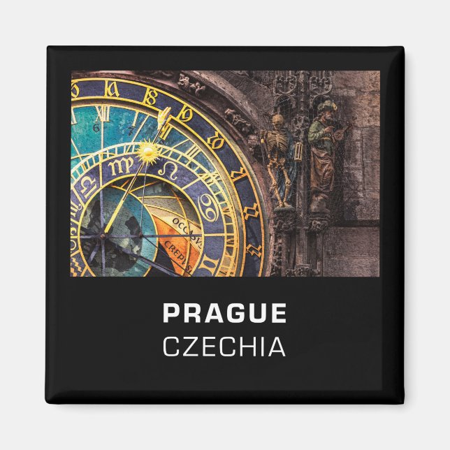 Prague 003D - Astronomical Clock Magnet (Front)