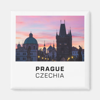 Prague 012C - Charles Bridge Sunrise Magnet