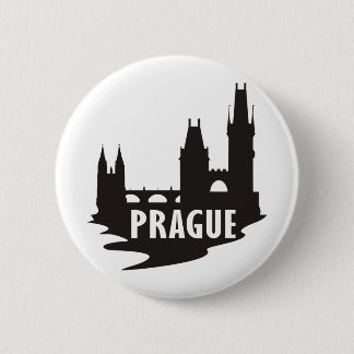 Prague 6 Cm Round Badge