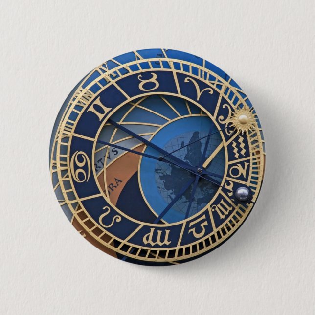 PRAGUE 6 CM ROUND BADGE (Front)