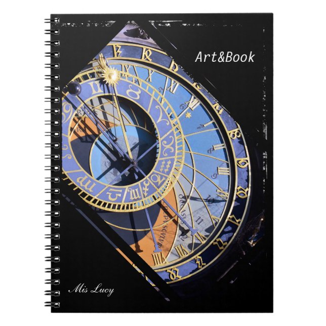 Prague, Astronomical Clock, Czech Art (Notebook) Notebook (Front)