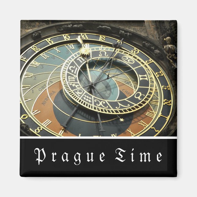 Prague Astronomical Clock Magnet (Front)