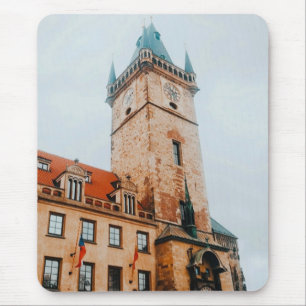 Prague Astronomical Clock, Old Town Square Czechia Mouse Pad