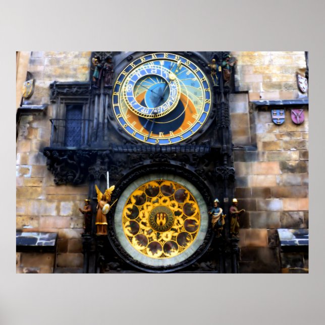 Prague Astronomical Clock Photo Poster (Front)