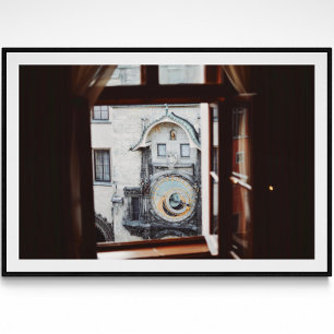 Prague Astronomical Clock Photography Poster 