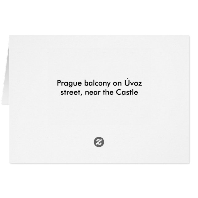 Prague balcony (Back Horizontal)