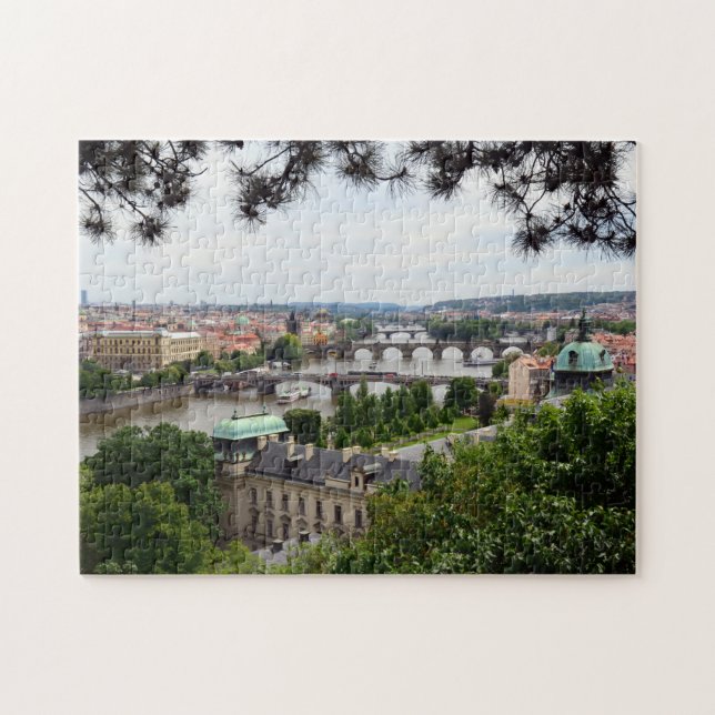 Prague Bridges & River Vltava /Czechia Jigsaw Puzzle (Horizontal)