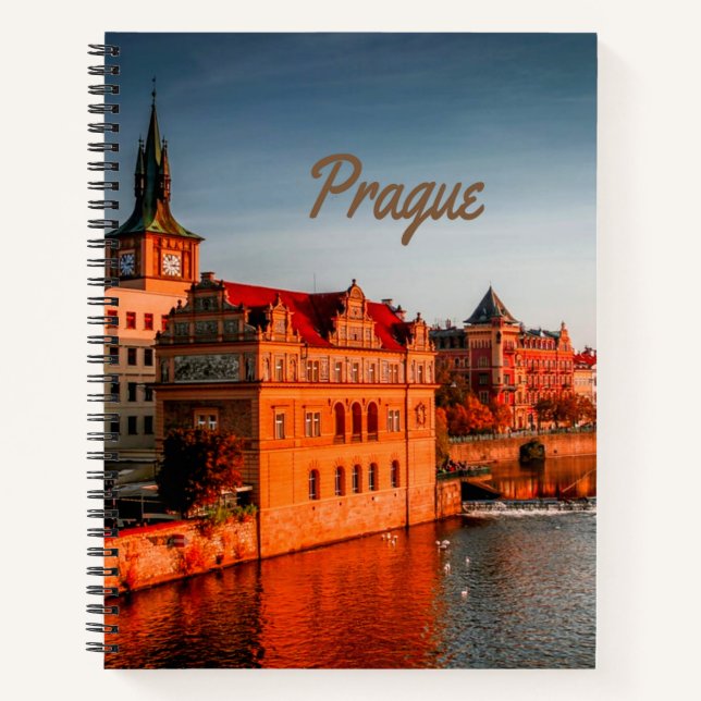 Prague Capital of the Czech Republic Notebook (Front)