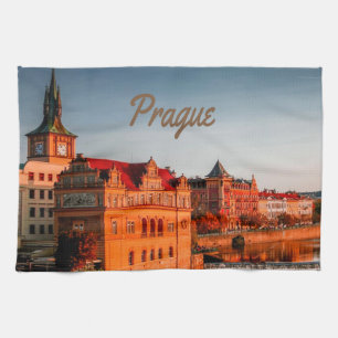 Prague Capital of the Czech Republic Tea Towel