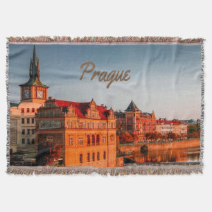 Prague Capital of the Czech Republic Throw Blanket