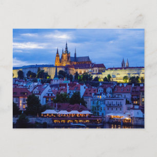 Prague Castle in the Evening, Prague, Czechia Postcard