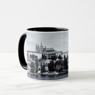 Prague Castle Panorama, Charles Bridge, Czechia Mug