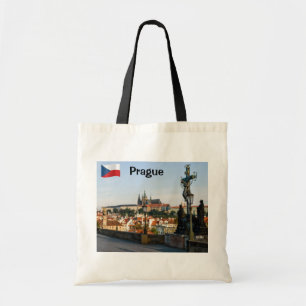 Prague Castle view from Charles bridge, Czech R. Tote Bag