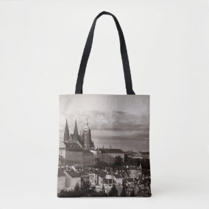 Prague Castle with Saint Vitus Cathedral in Czech Tote Bag