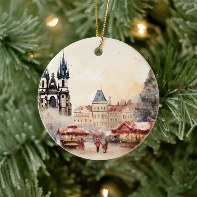 Prague Ceramic Ornament (Tree)