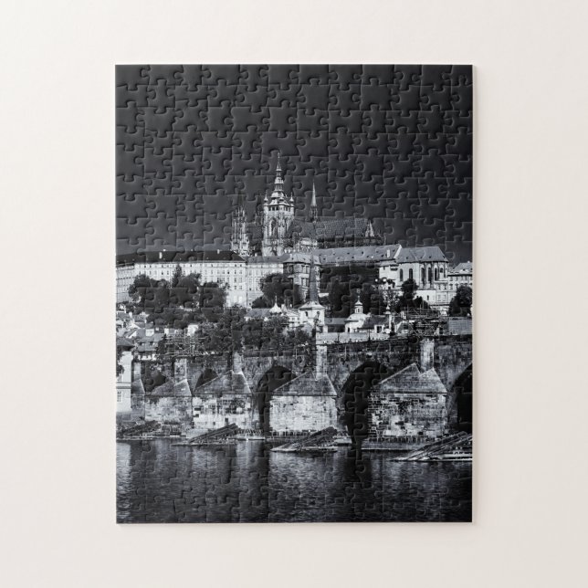 Prague, Charles Bridge & Castle / Czechia Jigsaw Puzzle (Vertical)