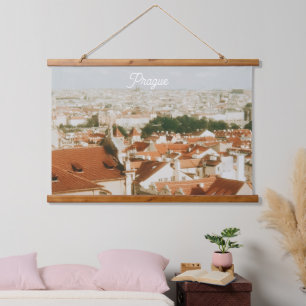 Prague Cityscape Souvenir Hanging Tapestry