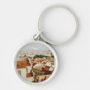 Prague Cityscape Souvenir Key Ring