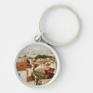 Prague Cityscape Souvenir Key Ring