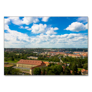 Prague Cityscape Table Number