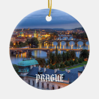 Prague Customisable Christmas Ceramic Ornament