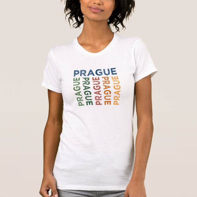 Prague Cute Colourful T-Shirt (Front)