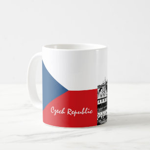 Prague & Czech flag - historical Czechia /sports Coffee Mug