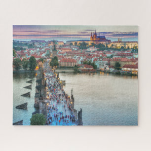 Prague Czech Republic Charles Bridge Travel Photo Jigsaw Puzzle