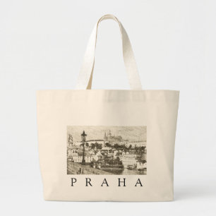Prague, Czech Republic Large Tote Bag