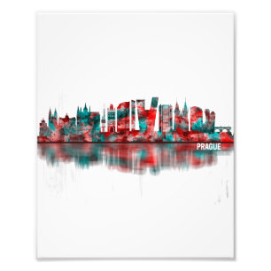 Prague Czech Republic Skyline Photo Print