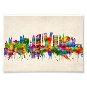 Prague Czech Republic Skyline Photo Print