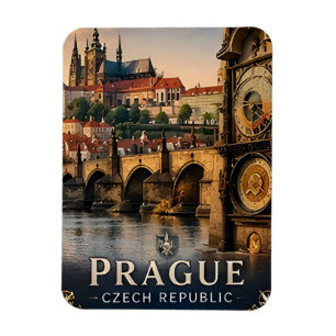 🧲 Prague Czech Republic Travel Memory For Visitor Magnet