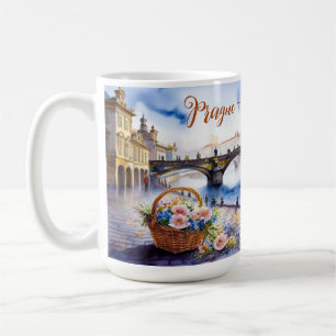 Prague - Czech Republic Watercolor Sketch   Coffee Mug