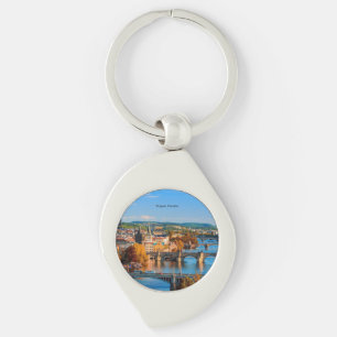 Prague Czechia Bridges Key Ring
