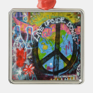 Prague Graffiti Metal Ornament