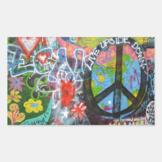 Prague Graffiti Rectangular Sticker