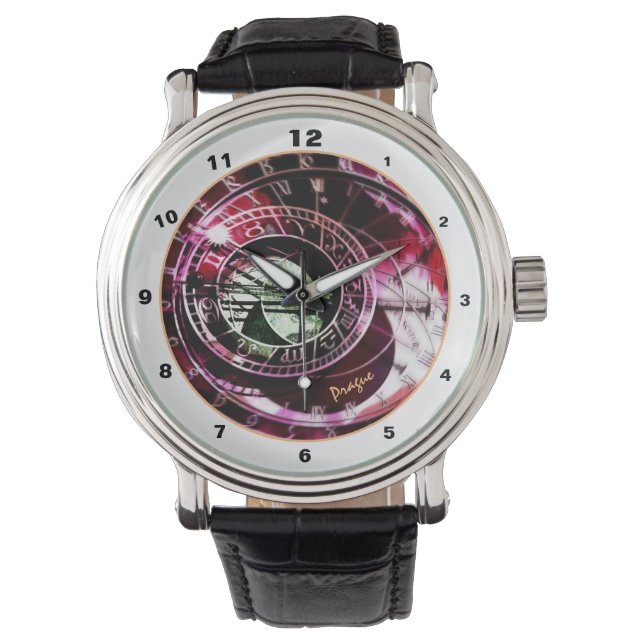 Prague Magic Orloj & Timeless Astronomical Clock Watch (Front)