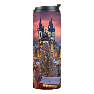 Prague market Christmas Thermal Tumbler