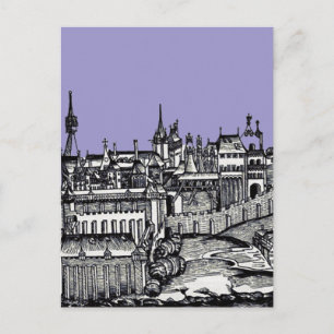 Prague medieval capital of Czech Republic Postcard