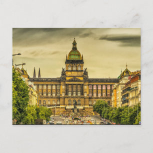 Prague National Museum Postcard