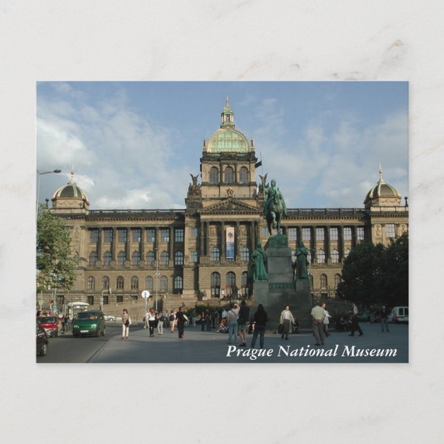 Prague National Museum Postcard (Front)