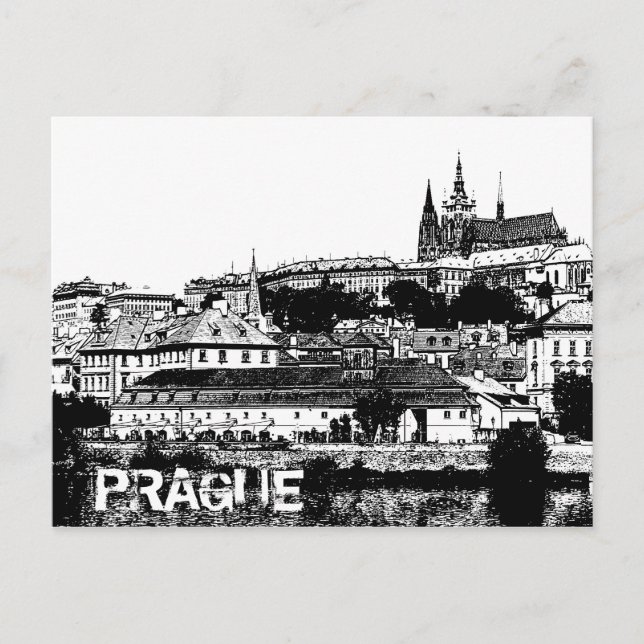 Prague, Old Town, Hradcany Castle / Czech Republic Postcard (Front)