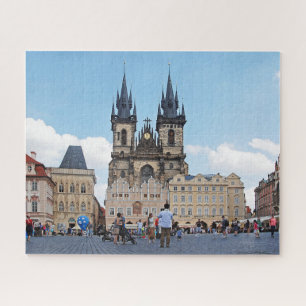 Prague. Old Town Square and Tyn Church. Jigsaw Puzzle