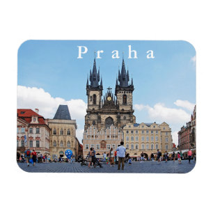 Prague. Old Town Square and Tyn Church. Magnet