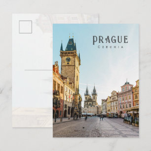 Prague Old Town Square, Czechia travel  Postcard