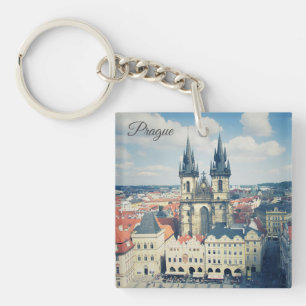 Prague old town square key ring