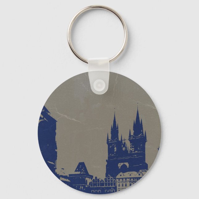 PRAGUE OLD TOWN SQUARE KEY RING (Front)