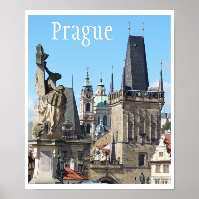 Prague, Old Town Square, Rooftops Poster (Front)