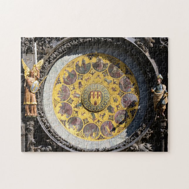 Prague & Orloj - Astronomical Clock /Czechia Jigsaw Puzzle (Horizontal)