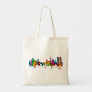 Prague (Praha) Czech Republic Skyline Tote Bag